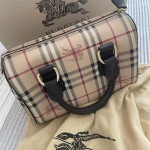 Authentic Burberry Haymarket Chester Bowling Bag. Like new!